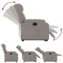 Sillón eléctrico reclinable elevable de tela gris taupe de , Sillones - Ref: Foro24-3205348, Precio: 362,59 €, Descuento: %