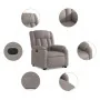Sillón eléctrico reclinable elevable de tela gris taupe de , Sillones - Ref: Foro24-3205348, Precio: 362,59 €, Descuento: %