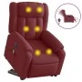 Electric lift massage armchair in burgundy fabric by , Armchairs - Ref: Foro24-3205355, Price: 354,77 €, Discount: %