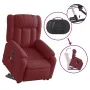 Sillón de masaje elevable eléctrico tela rojo tinto de , Sillones - Ref: Foro24-3205355, Precio: 354,77 €, Descuento: %
