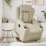Cream synthetic leather electric reclining lift chair by , Armchairs - Ref: Foro24-3204559, Price: 335,41 €, Discount: %