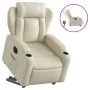 Cream synthetic leather electric reclining lift chair by , Armchairs - Ref: Foro24-3204559, Price: 335,41 €, Discount: %