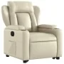 Cream synthetic leather electric reclining lift chair by , Armchairs - Ref: Foro24-3204559, Price: 335,41 €, Discount: %
