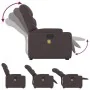 Sillón masaje eléctrico reclinable elevable tela marrón oscuro de , Sillones - Ref: Foro24-3204637, Precio: 349,31 €, Descuen...