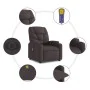 Sillón masaje eléctrico reclinable elevable tela marrón oscuro de , Sillones - Ref: Foro24-3204637, Precio: 349,31 €, Descuen...