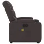 Sillón masaje eléctrico reclinable elevable tela marrón oscuro de , Sillones - Ref: Foro24-3204637, Precio: 349,31 €, Descuen...