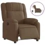 Electric brown fabric recliner by , Armchairs - Ref: Foro24-3205182, Price: 289,46 €, Discount: %