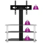 Mueble TV esquina 3 niveles para 32-70 pulgadas negro plateado de , Muebles TV - Ref: Foro24-358176, Precio: 137,47 €, Descue...