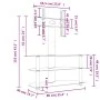 Corner TV stand with 3 levels for 32-70 inch TVs, black and silver. by , TV Furniture - Ref: Foro24-358176, Price: 137,47 €, ...