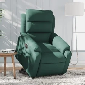 Sillón eléctrico reclinable elevable de terciopelo verde oscuro de , Sillones - Ref: Foro24-3205116, Precio: 344,78 €, Descue...
