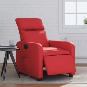 Elektrischer Relaxsessel aus rotem Kunstleder. von , Sessel - Ref: Foro24-3206740, Preis: 278,34 €, Rabatt: %