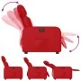 Elektrischer Relaxsessel aus rotem Kunstleder. von , Sessel - Ref: Foro24-3206740, Preis: 278,34 €, Rabatt: %