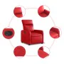 Sillón reclinable eléctrico de cuero sintético rojo de , Sillones - Ref: Foro24-3206740, Precio: 267,91 €, Descuento: %