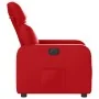 Elektrischer Relaxsessel aus rotem Kunstleder. von , Sessel - Ref: Foro24-3206740, Preis: 278,34 €, Rabatt: %