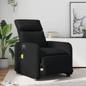 Reclining electric massage armchair in black synthetic leather by , Armchairs - Ref: Foro24-3206742, Price: 272,18 €, Discoun...