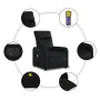 Elektrischer verstellbarer Massagesessel aus schwarzem Kunstleder. von , Sessel - Ref: Foro24-3206742, Preis: 274,77 €, Rabat...
