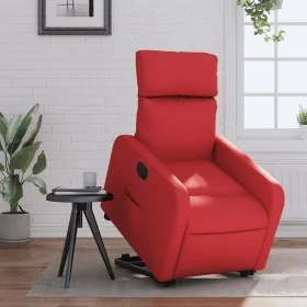 Sillón elevable eléctrico cuero artificial rojo de , Sillones - Ref: Foro24-3206768, Precio: 359,09 €, Descuento: %