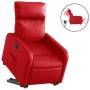 Sillón elevable eléctrico cuero artificial rojo de , Sillones - Ref: Foro24-3206768, Precio: 344,90 €, Descuento: %