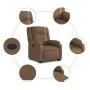 Brown fabric reclining and lift chair by , Armchairs - Ref: Foro24-3205206, Price: 327,50 €, Discount: %