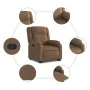 Verstellbarer Stoff-Liegesessel in Braun von , Sessel - Ref: Foro24-3205206, Preis: 327,50 €, Rabatt: %