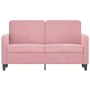 Sofá de 2 plazas terciopelo rosa 120 cm de , Sofás - Ref: Foro24-359435, Precio: 245,07 €, Descuento: %