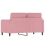 Sofá de 2 plazas terciopelo rosa 120 cm de , Sofás - Ref: Foro24-359435, Precio: 245,07 €, Descuento: %