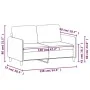 Zweiplätziges Sofa aus rosa Samtstoff, 120 cm. von , Sofas - Ref: Foro24-359435, Preis: 244,81 €, Rabatt: %
