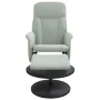 Light gray velvet recliner with footrest by , Armchairs - Ref: Foro24-356689, Price: 176,13 €, Discount: %