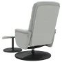 Light gray velvet recliner with footrest by , Armchairs - Ref: Foro24-356689, Price: 176,13 €, Discount: %