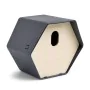 Capi Birdhouse Hive 2-hole oval gray anthracite 19x23x20 cm by , Birdhouses - Ref: Foro24-447493, Price: 25,25 €, Discount: %