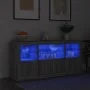 Sideboard with Sonoma grey LED lights 142.5x37x67 cm by , Sideboards - Ref: Foro24-3209070, Price: 173,74 €, Discount: %