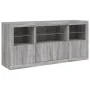 Sideboard mit LED-Lichtern in Sonoma-Grau 142,5x37x67 cm von , Sideboards - Ref: Foro24-3209070, Preis: 173,74 €, Rabatt: %