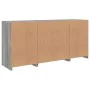 Sideboard mit LED-Lichtern in Sonoma-Grau 142,5x37x67 cm von , Sideboards - Ref: Foro24-3209070, Preis: 173,74 €, Rabatt: %