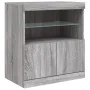 Sideboard mit LED-Lichtern in Sonoma-Grau 142,5x37x67 cm von , Sideboards - Ref: Foro24-3209070, Preis: 173,74 €, Rabatt: %
