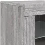 Sideboard mit LED-Lichtern in Sonoma-Grau 142,5x37x67 cm von , Sideboards - Ref: Foro24-3209070, Preis: 173,74 €, Rabatt: %