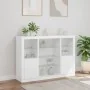 Vitrinen mit LED-Lichtern, 3-teilig, aus weißem Ingenieurholz. von , Sideboards - Ref: Foro24-3209128, Preis: 225,17 €, Rabat...
