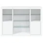 Vitrinen mit LED-Lichtern, 3-teilig, aus weißem Ingenieurholz. von , Sideboards - Ref: Foro24-3209128, Preis: 225,17 €, Rabat...
