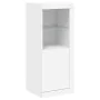 Display cabinets with LED lights, 3 pieces, engineered wood, white. by , Sideboards - Ref: Foro24-3209128, Price: 225,17 €, D...
