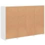 Vitrinen mit LED-Lichtern, 3-teilig, aus weißem Ingenieurholz. von , Sideboards - Ref: Foro24-3209128, Preis: 225,17 €, Rabat...