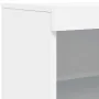 Vitrinen mit LED-Lichtern, 3-teilig, aus weißem Ingenieurholz. von , Sideboards - Ref: Foro24-3209128, Preis: 225,17 €, Rabat...