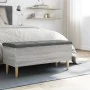 Engineered wood storage bench in gray Sonoma, 102x42x46 cm. by , Benches for halls and storage - Ref: Foro24-835087, Price: 1...