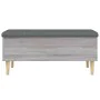 Engineered wood storage bench in gray Sonoma, 102x42x46 cm. by , Benches for halls and storage - Ref: Foro24-835087, Price: 1...