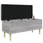 Bank mit Stauraum aus grauem Sonoma-Ingenieurholz 102x42x46 cm. von , Bänke für Hallen und Lager - Ref: Foro24-835087, Preis:...