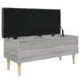 Engineered wood storage bench in gray Sonoma, 102x42x46 cm. by , Benches for halls and storage - Ref: Foro24-835087, Price: 1...