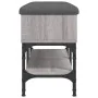Bank Schuhmacher aus grauem Sonoma-Ingenieurholz 82x32x45 cm von , Bänke für Hallen und Lager - Ref: Foro24-835175, Preis: 66...