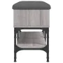 Engineered wood shoe bench in Sonoma gray, 82x32x45 cm. by , Benches for halls and storage - Ref: Foro24-835175, Price: 65,78...