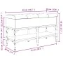 Bank Schuhmacher aus grauem Sonoma-Ingenieurholz 82x32x45 cm von , Bänke für Hallen und Lager - Ref: Foro24-835175, Preis: 66...