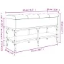 Engineered wood shoe bench in Sonoma gray, 82x32x45 cm. by , Benches for halls and storage - Ref: Foro24-835175, Price: 65,78...