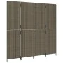 Vierschirm Paravent aus grauem synthetischem Rattan von , Raumteiler - Ref: Foro24-365346, Preis: 185,58 €, Rabatt: %