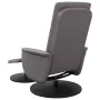 Sillón de masaje reclinable con reposapiés cuero sintético gris de , Sillones - Ref: Foro24-356519, Precio: 181,11 €, Descuen...